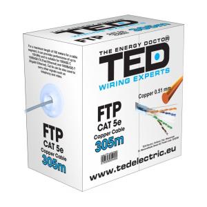 Cablu FTP cat.5e cupru integral 0.52 24AWG FLUKE PASS