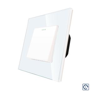 Intrerupator Simplu Mecanic cu Reset / Revenire LUXION cu Rama din Sticla Intrerupator Simplu Mecanic cu Reset / Revenire LUXION cu Rama din Sticla