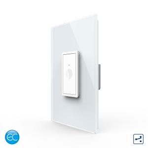 Intrerupator Simplu Cap Scara / Cruce cu Touch Livolo cu Rama Din Sticla 1M, Zigbee EC – Serie Noua Intrerupator Simplu Cap Scara / Cruce cu Touch Livolo cu Rama Din Sticla 1M, Zigbee EC – Serie Noua