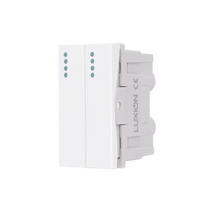 Modul Intrerupator Dublu Mecanic 2M / 1M LUXION, Standard Italian Modul Intrerupator Dublu Mecanic 2M / 1M LUXION, Standard Italian